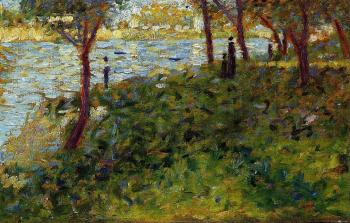 喬治 脩拉 La Grande Jatte, Landscape with Figures 喬治 脩拉 La Grande Jatte, Landscape with Figures